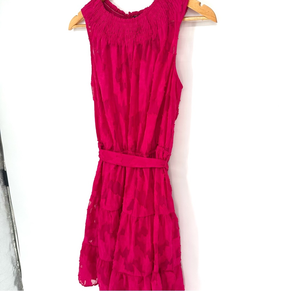 Simply Vera Vera Wang Smocked Neck Day Dress, Pink, Medium - Picture 5 of 13